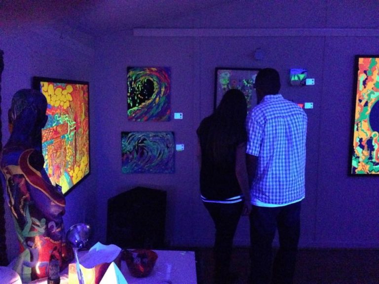 Blacklight Art Show and LED Sculptures! aka *BLAS Studio 23