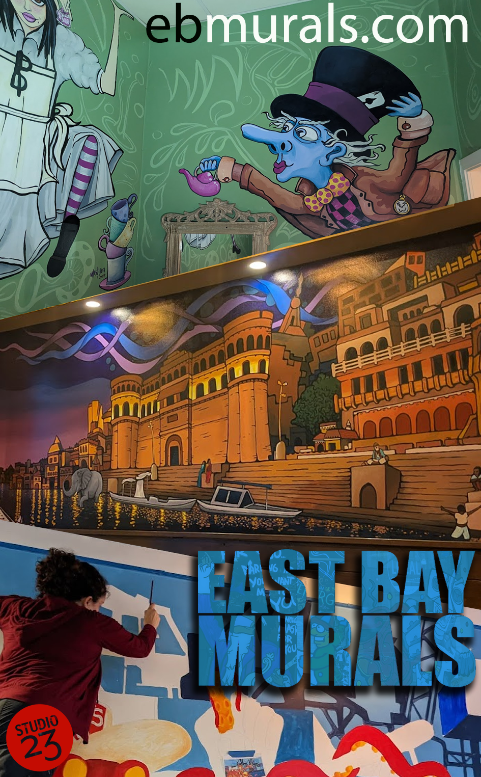 murals painted by wes and jess