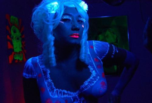 Blacklight Art Show Photo Shoot